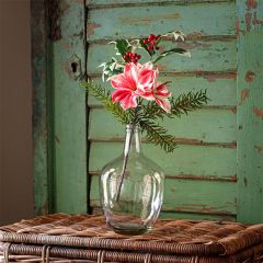 Peppermint Amaryllis and Holly Berry Pick Set of 4