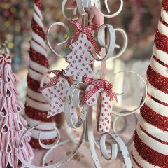 Peppermint Candy Sprinkles Cookie Ornament Set of 3