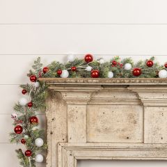 Peppermint Holiday Ball Garland