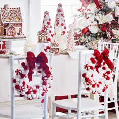 Peppermint Pom Pom Wreath