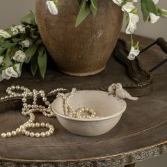 Perched Birds Ceramic Bowl