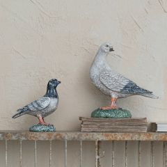 Perched Pigeon Decorative Statuette