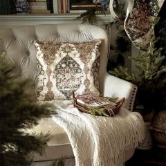 Persian Rug Pattern Accent Pillow