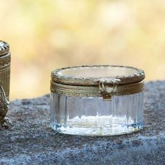 Petite Oval Filagree Trinket Box