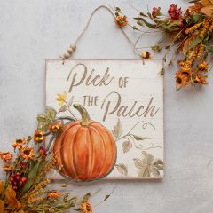 Pick Of The Patch Hanging Fall Sign