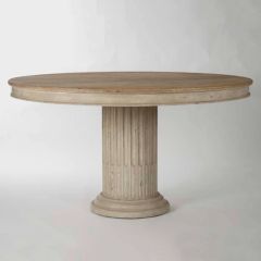 Pillar Pedestal Round Dining Table