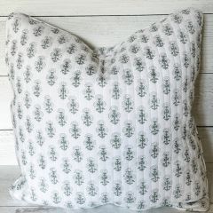 Pillow Cover in Taleleyo Pewter