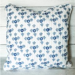 PIllow Cover in Villa Vaux Petit Blue and White
