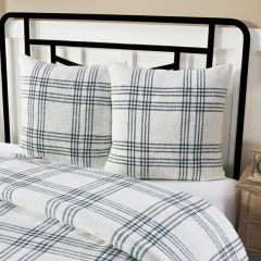 Pine Green Plaid Euro Sham