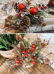 Pine Stem With Ornaments