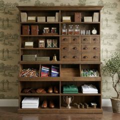 Pine Wood General Store Display Cabinet