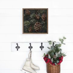 Pinecone Branch Framed Wall Art