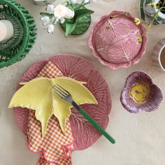 Pink Cabbage Stoneware Dinner Plate