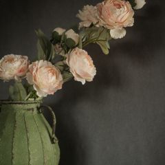 Pink Peony Floral Spray Set of 6