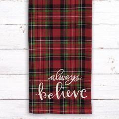 Plaid Believe Dish Towel