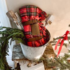 Plaid Carry Along Throw