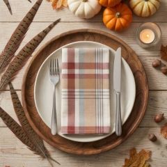 Plaid Harvest Napkin Set of 8