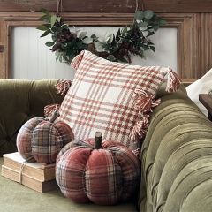 Plaid Pattern Outdoor Accent Pillow
