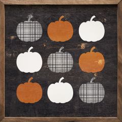 Plaid Pumpkins Wall Decor
