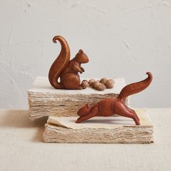 Playful Squirrel Figurines Set of 2