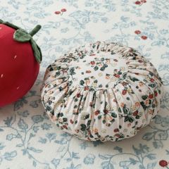 Pleated Floral Pattern Pillow Cushion