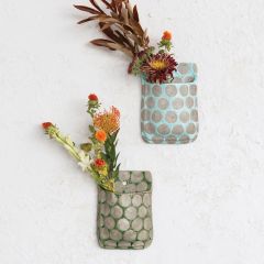 Polka Dot Pattern Wall Pocket Set of 4