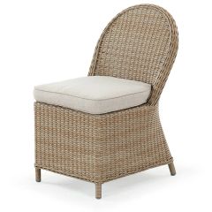 Poly Wicker Cushioned Accent Chair
