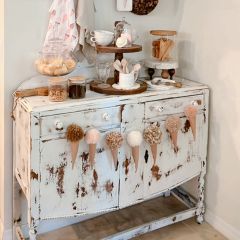 Pom Pom Ice Cream Cone Garland