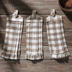 Portabella Buffalo Check Tea Towel Set of 3