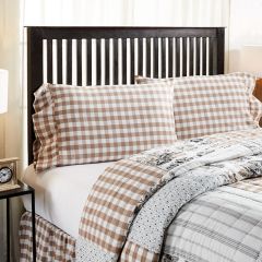 Portabella Buffalo Checked Ruffle Pillow Case Set