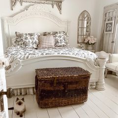 Portabella Floral Ruffled Coverlet