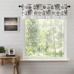 Portabella Floral Ruffled Valance 60 inch