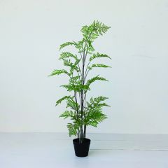 Potted Faux Fern Tree