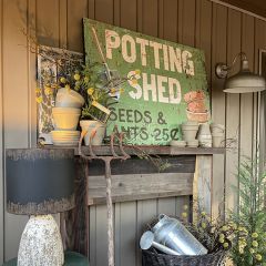 Potting Shed Canvas Wall Art