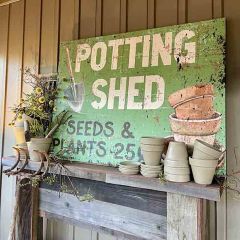 Potting Shed Canvas Wall Art