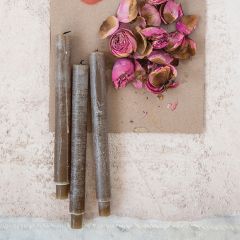 Powder Taper Unscented Candle Set of 12