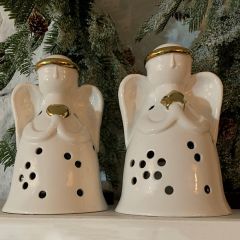 Praying Angel Tealight Candle Holders Set of 2