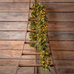 Prelit Douglas Fir Garland