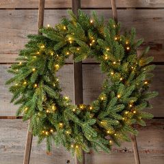 Prelit Douglas Fir Wreath