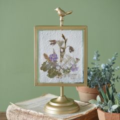 Pressed Botanical Pedestal Stand