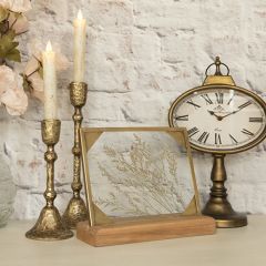 Pressed Botanical Tabletop Frame With Stand 8 Inch