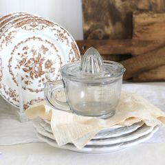 Pressed Glass Hand Juicer