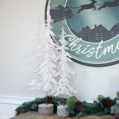 Pressed Metal Tree Tabletop Decor