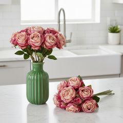 Pretty in Pink Dried Rose Bouquet