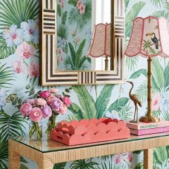 Pretty in Pink Scalloped Trays Set of 2