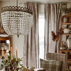 Pretty Paisley Print Room Darkening Curtain Panel