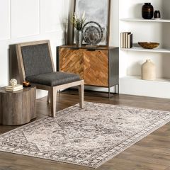Pretty Pattern Washable Area Rug