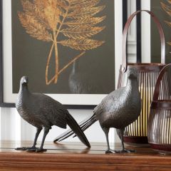 Pretty Pheasant Figurines Set of 2
