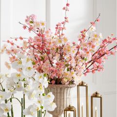 Pretty Pink Blossom Branch Set of 3