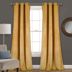 Velvet Room Darkening Curtain Panel Set of 2